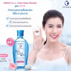 SENKA A.L.L. CLEAR WATER Micellar Formula Virant White - Nước tẩy trang dưỡng trắng mờ sạm 230ml-4