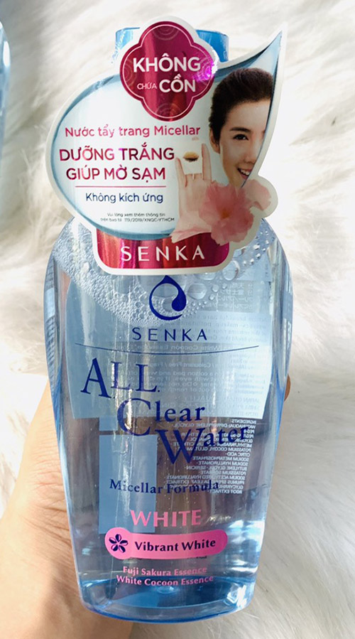 SENKA A.L.L. CLEAR WATER Micellar Formula Virant White - Nước tẩy trang dưỡng trắng mờ sạm 230ml