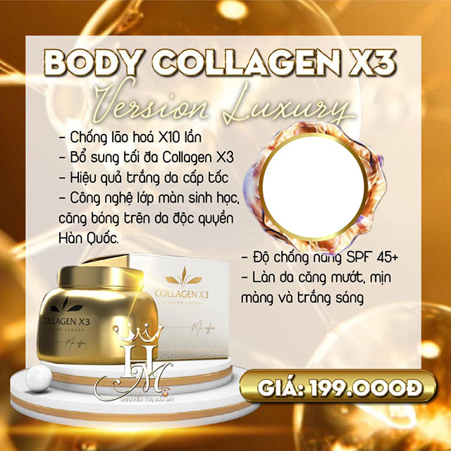 Collagen X3 Kem Body Nghệ Tây