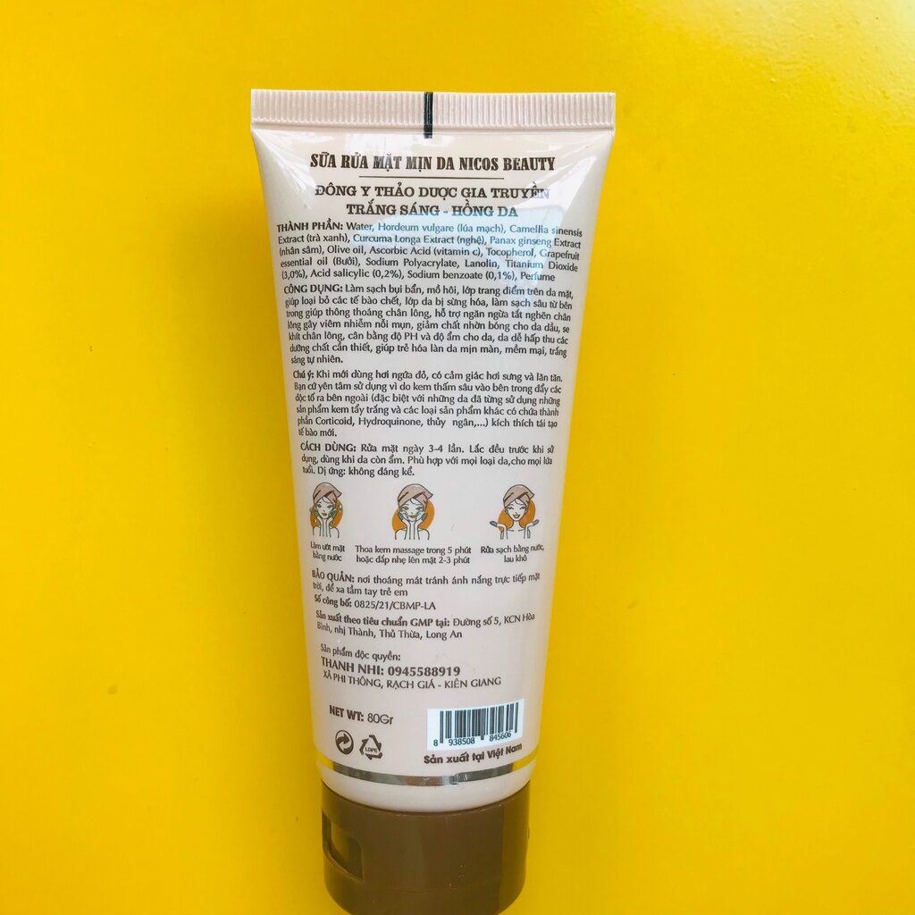 Sửa Rửa Mặt Thảo Dược Nicos Beauty