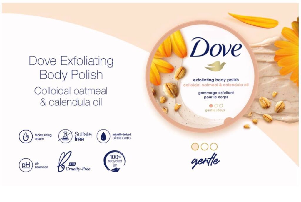 Tẩy Tế Bào Chết Dove Colloidal Oatmeal