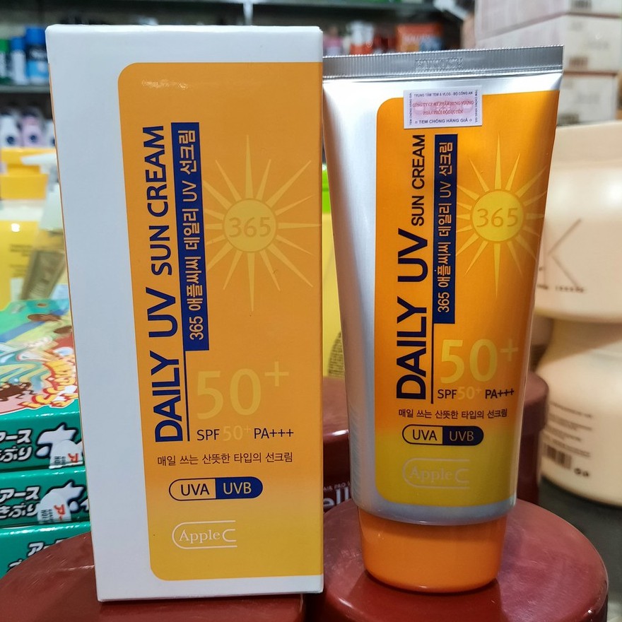 Kem chống nắng AppleC Daily UV Sun Cream SPF50+ PA+++