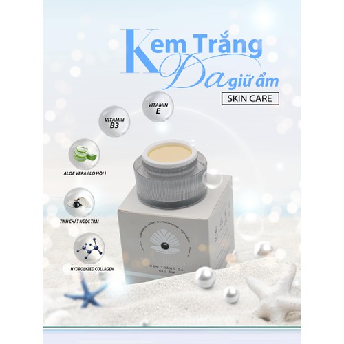 Ngọc trai đen kem trắng da giữ ẩm 12g