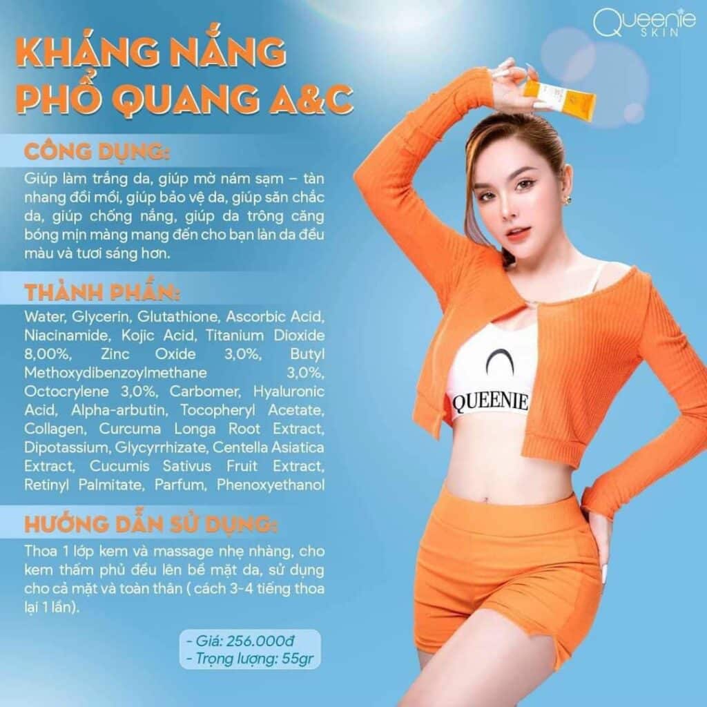 Kháng Nắng Phổ Quang A&C Queenie Skin