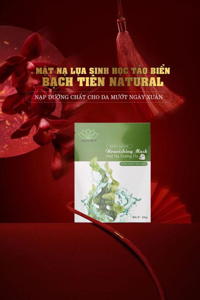 Mặt Nạ Lụa Sinh Học Tảo Biển Bạch Tiên