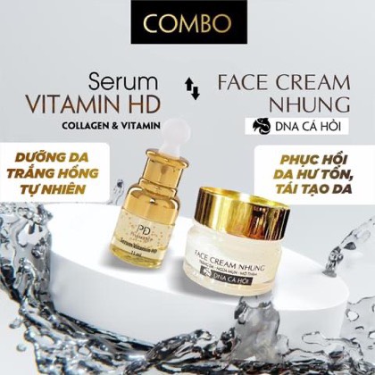 Combo Face Nhung - Serum Vitamin HD Phạm Điệp