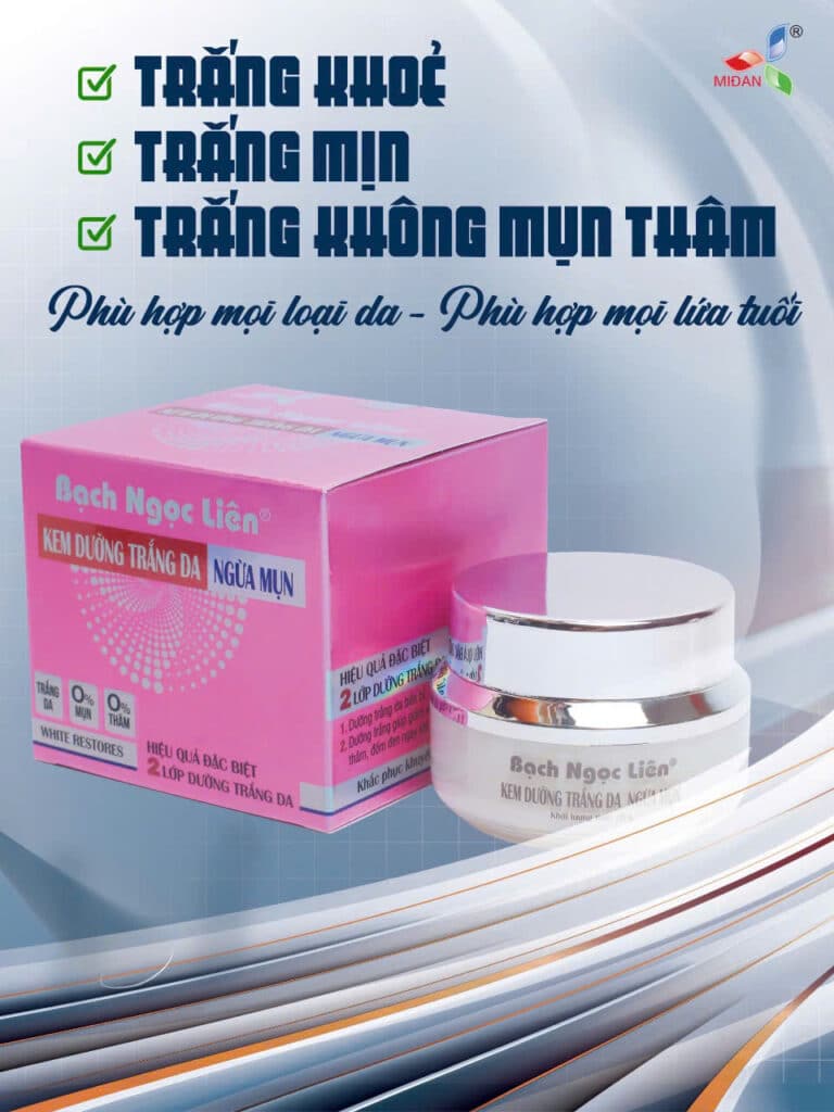 Bạch Ngọc Liên Kem Trắng Da Ngừa Mụn