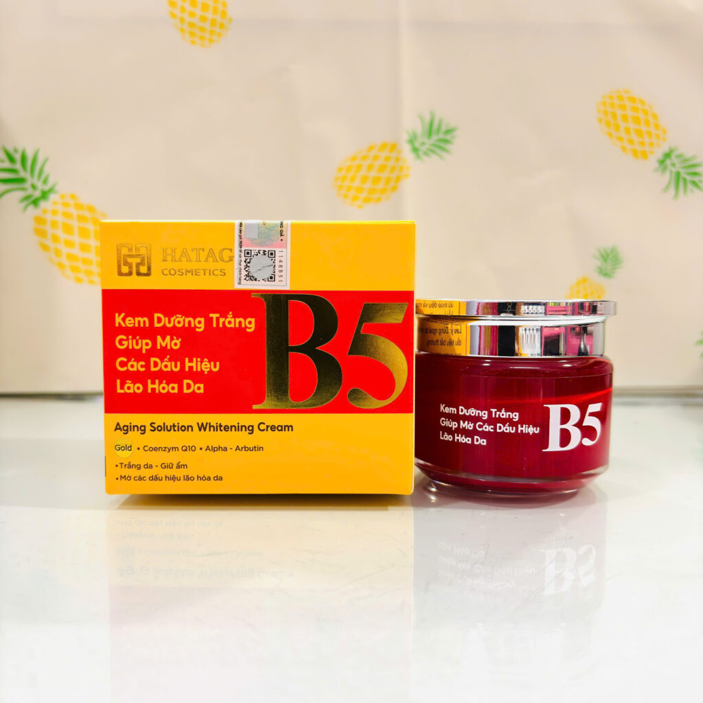 Hatagold B5 Kem Dưỡng Trắng Da Mờ Dấu Hiệu Lão Hoá Da