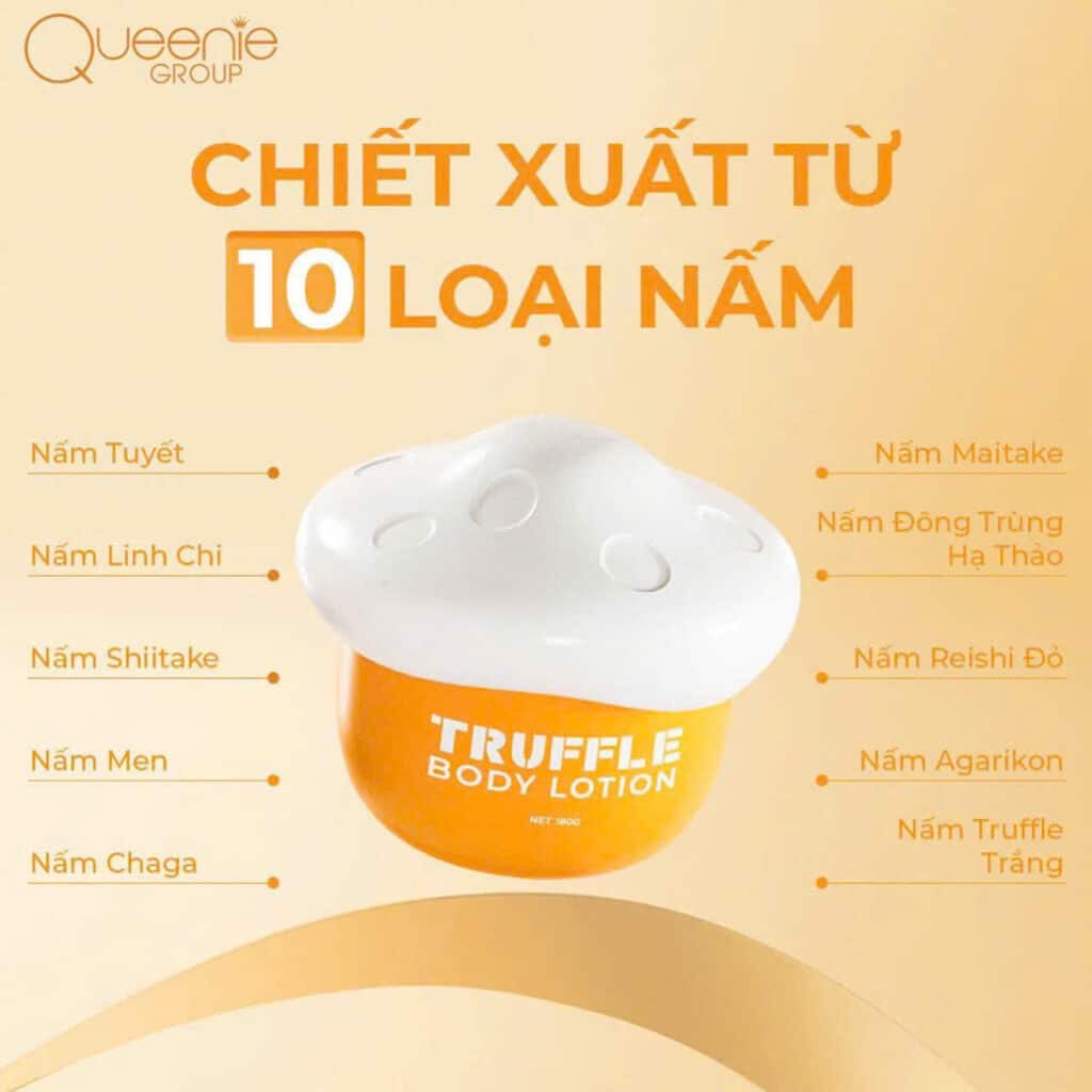 Queenie Skin Kem Nấm Dưỡng Trắng Body 5in1