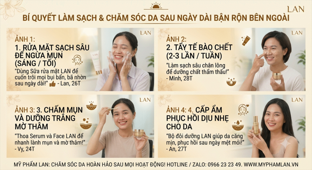 Bí Quyết Chăm Sóc Và Làm Sạch Da Mặt Sau Một Ngày Làm Việc